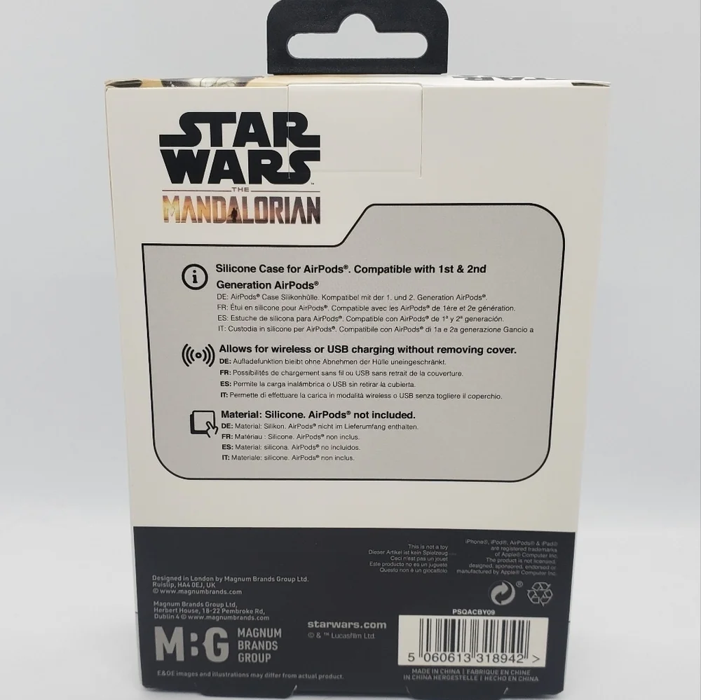 Disney Star Wars The Mandalorian The Child Apple Airpods Case - Picture 2 of 2